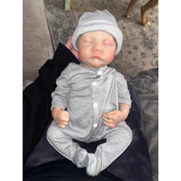 🆕18 Inch Full Cloth Body With Vinyl Limbs Baby Doll Baby Boy Reborn Doll - Picture 1 of 13